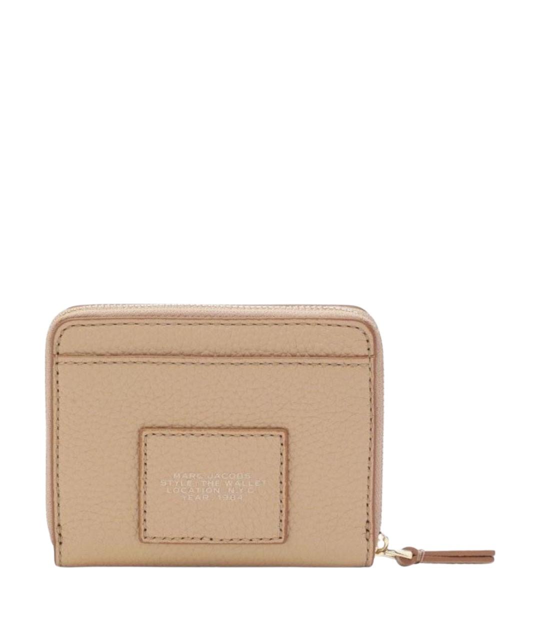 MARC JACOBS Бежевый кожаный кошелек, фото 2