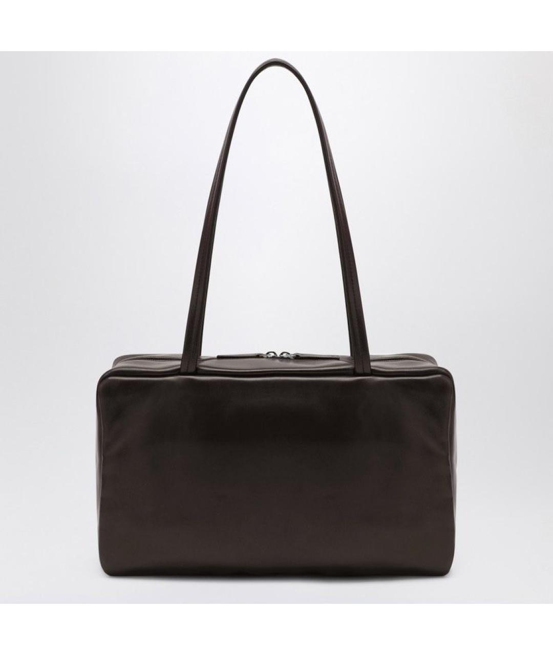 THE ROW Коричневая кожаная сумка через плечо, фото 3