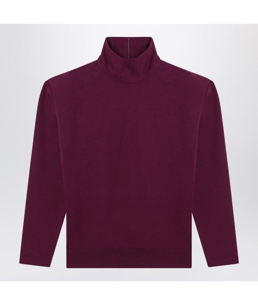 SAINT LAURENT Фиолетовый хлопковый джемпер / свитер, фото 3