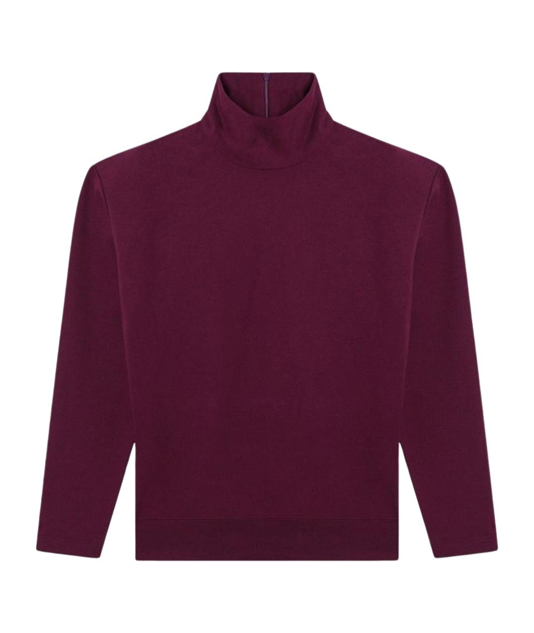 SAINT LAURENT Фиолетовый хлопковый джемпер / свитер, фото 1