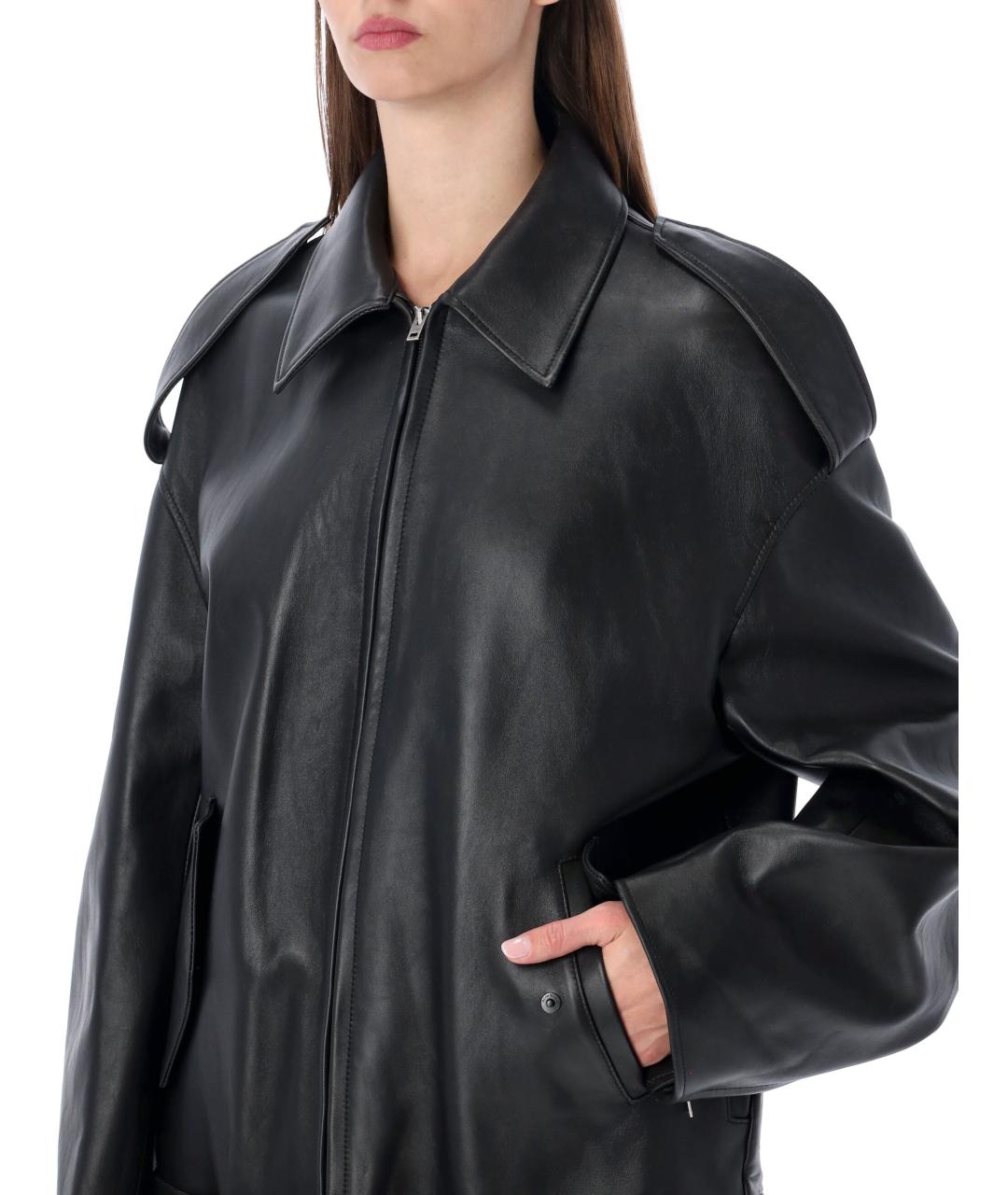 ACNE STUDIOS Черная кожаная куртка, фото 4