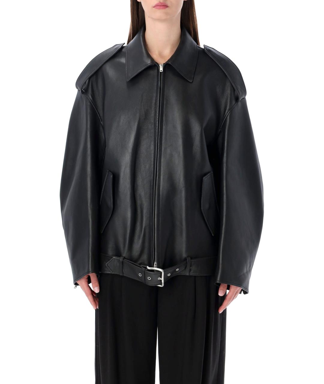 ACNE STUDIOS Черная кожаная куртка, фото 2