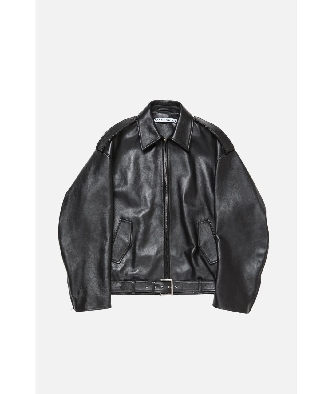 ACNE STUDIOS Черная кожаная куртка, фото 7