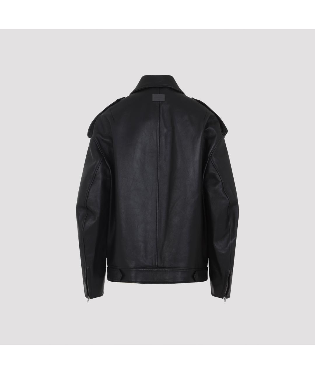 ACNE STUDIOS Черная кожаная куртка, фото 5