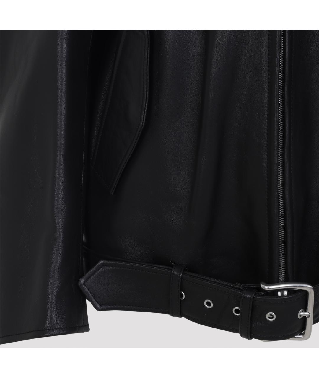 ACNE STUDIOS Черная кожаная куртка, фото 6