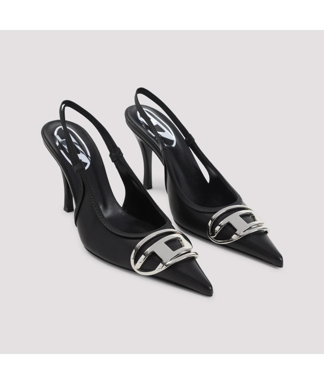 DIESEL Черные туфли из искусственной кожи, фото 5