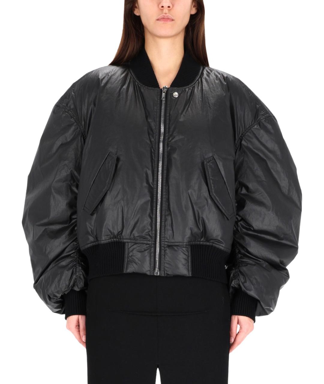 RICK OWENS Черная хлопковая куртка, фото 2