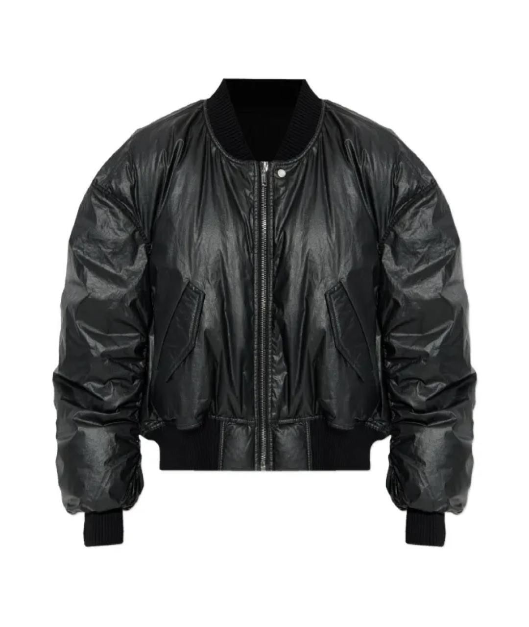 RICK OWENS Черная хлопковая куртка, фото 1