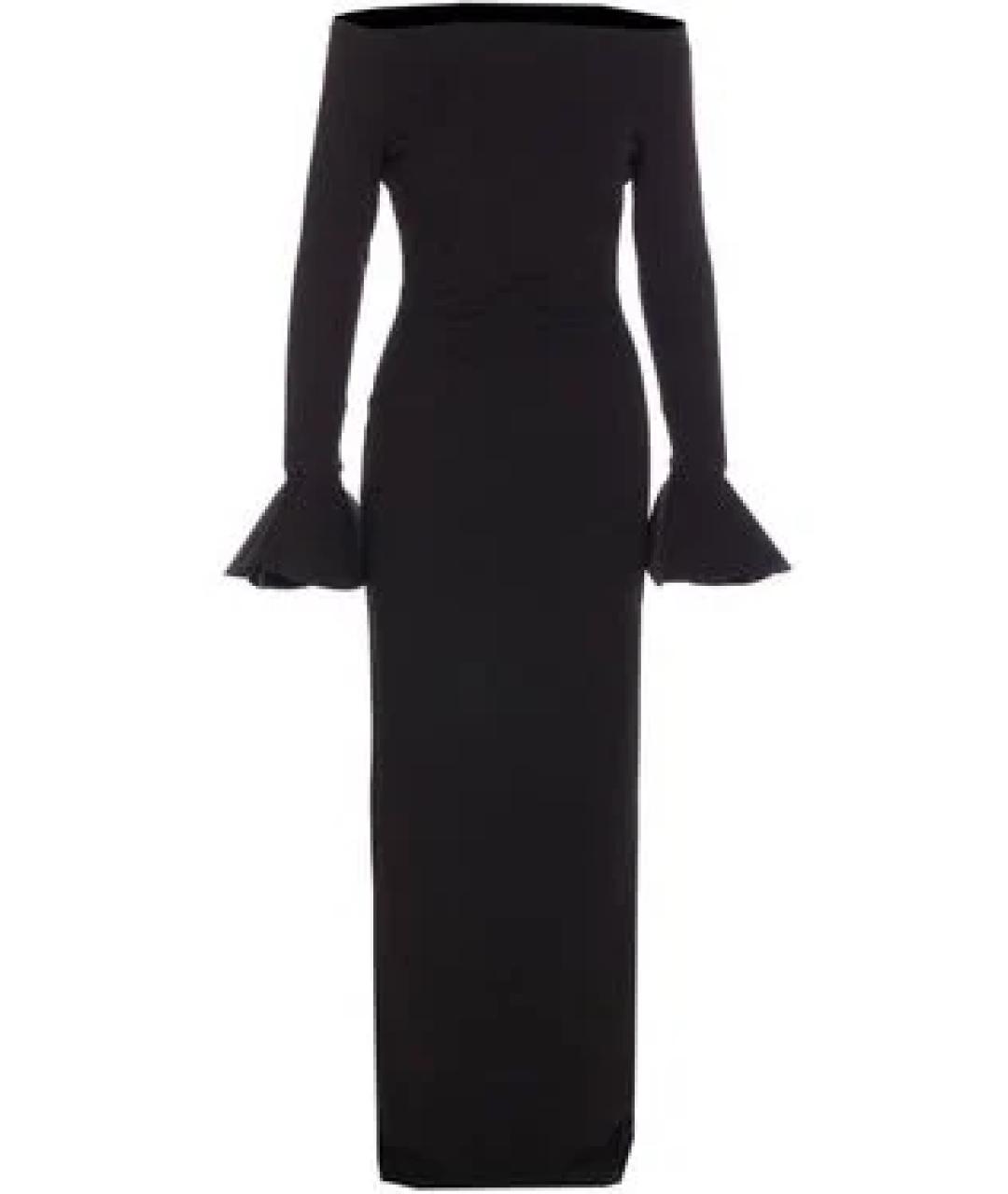 SOLACE LONDON Черное полиэстеровое коктейльное платье, фото 1