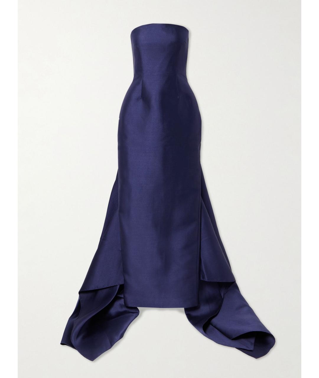 SOLACE LONDON Синее полиэстеровое вечернее платье, фото 5