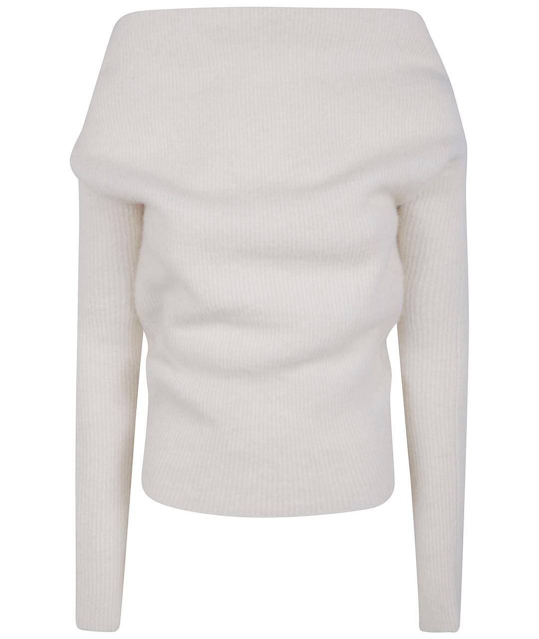 RICK OWENS Белая шерстяная водолазка, фото 1