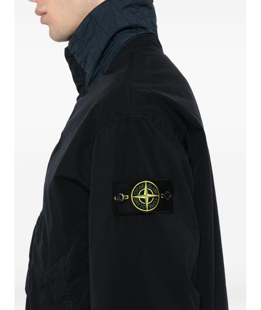 STONE ISLAND Синяя полиэстеровая куртка, фото 5