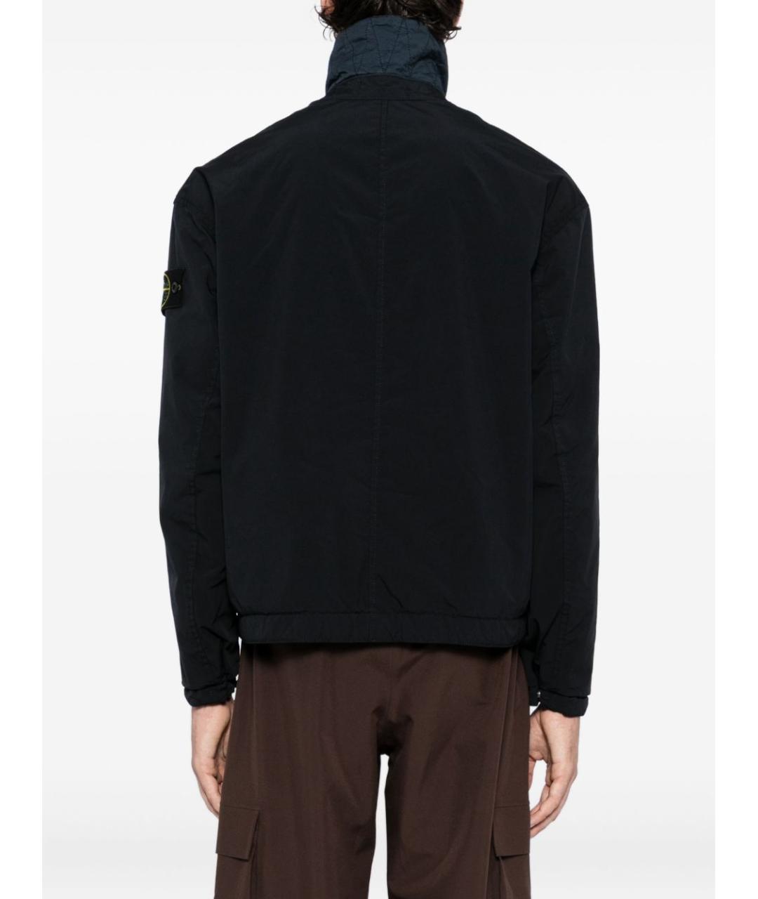 STONE ISLAND Синяя полиэстеровая куртка, фото 4