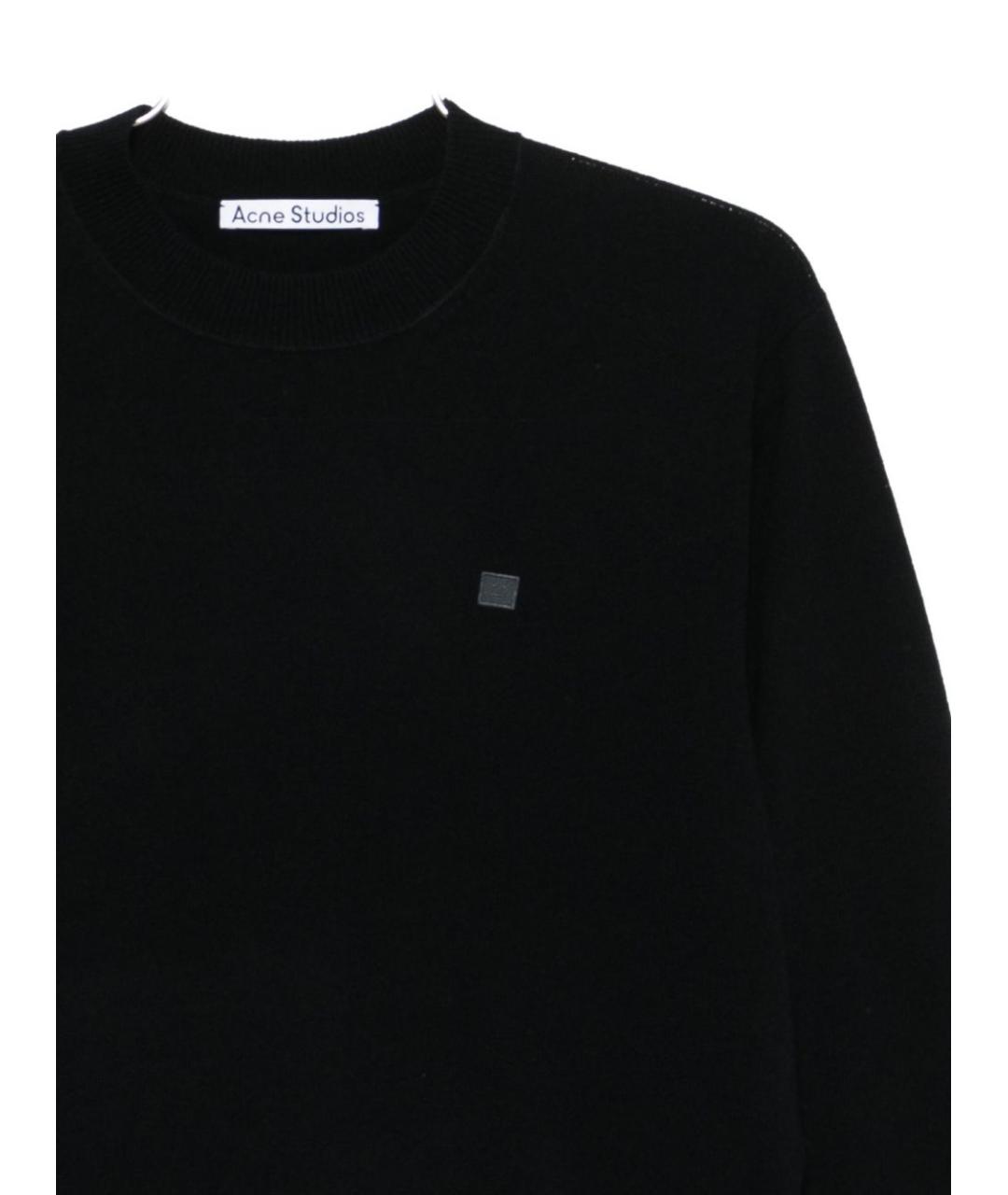 ACNE STUDIOS Черный шерстяной джемпер / свитер, фото 3