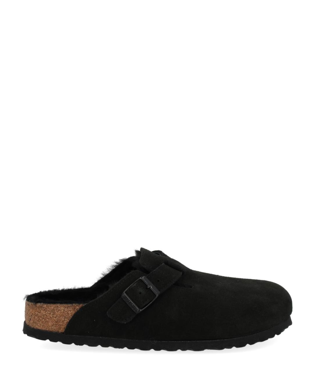 BIRKENSTOCK Черные замшевые сандалии, фото 1