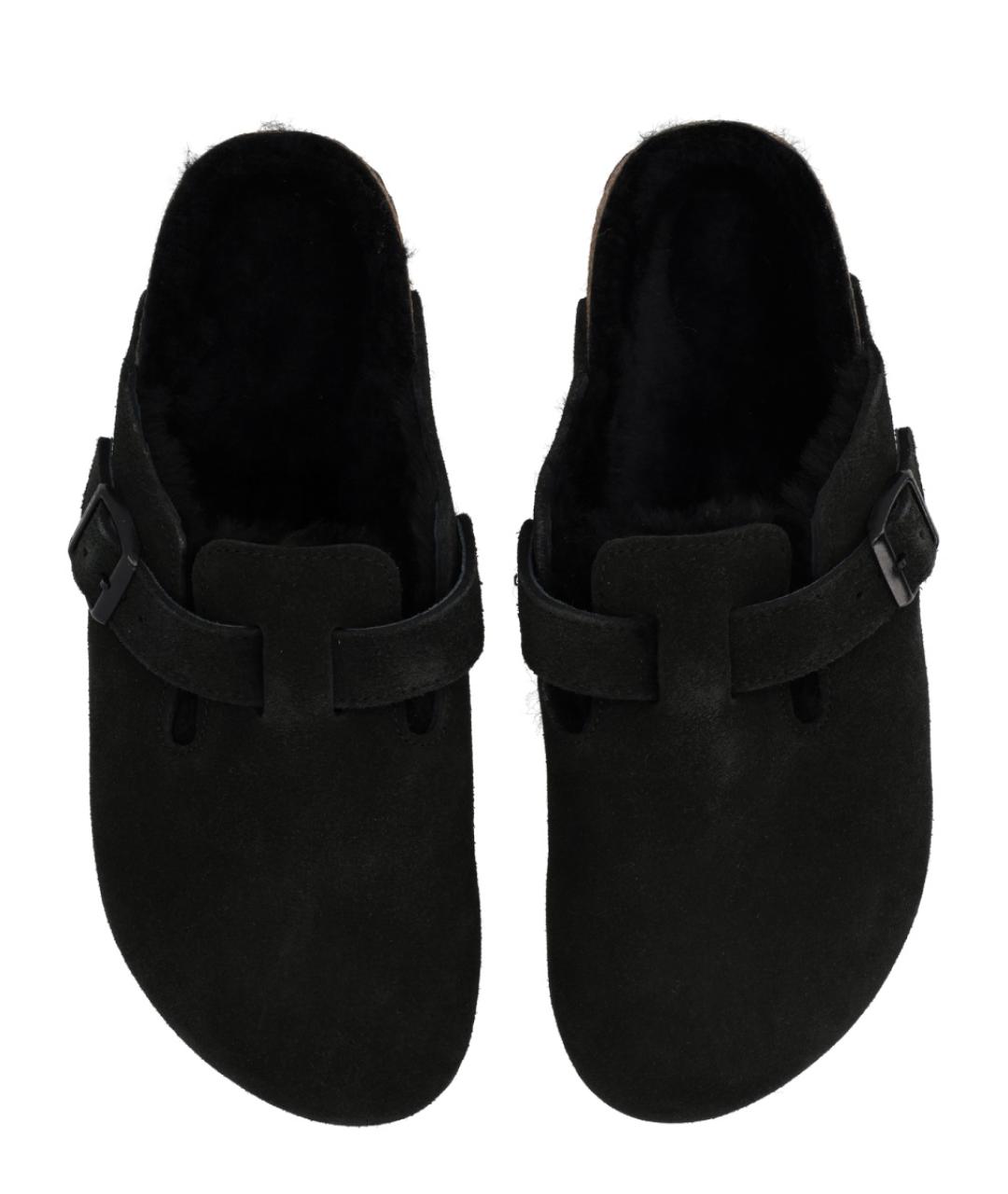 BIRKENSTOCK Черные замшевые сандалии, фото 5