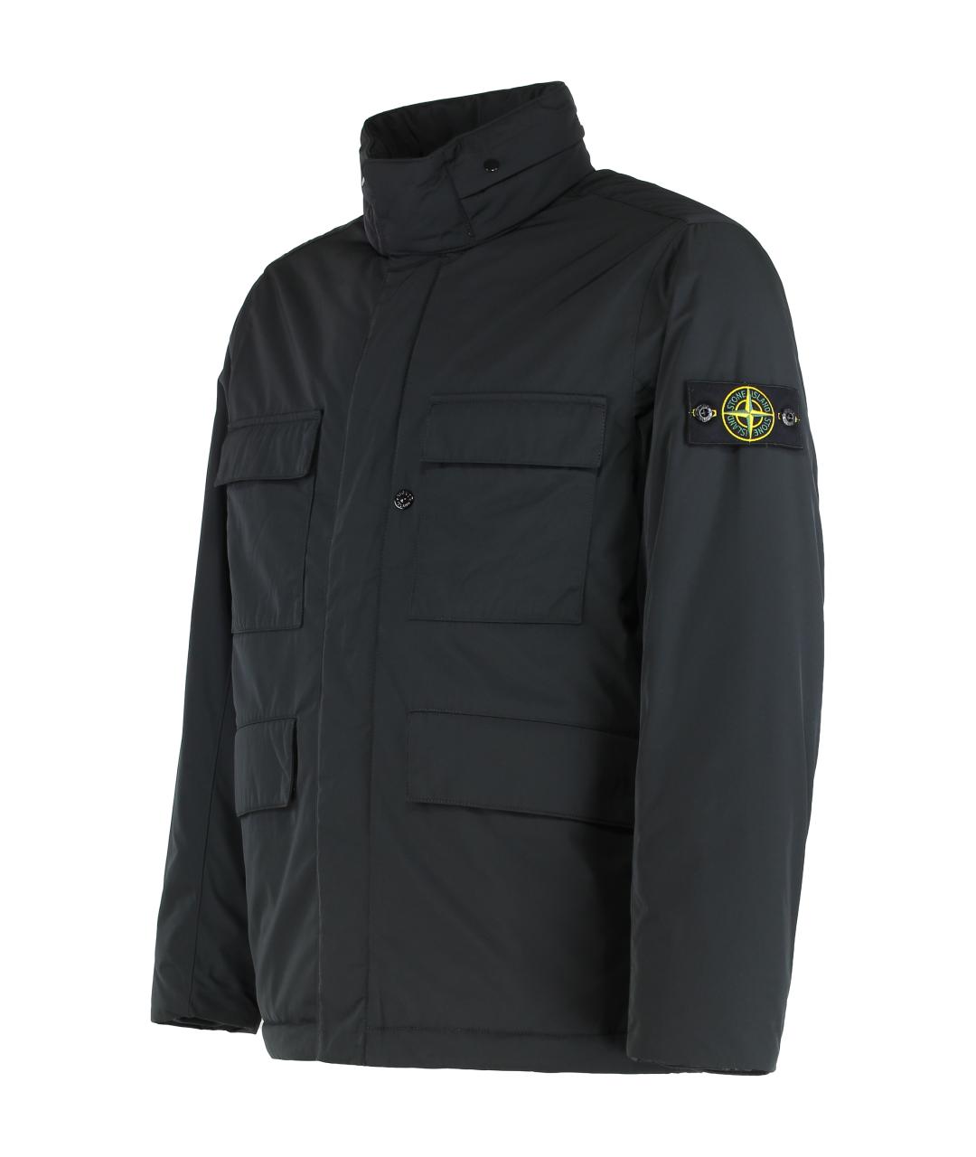 STONE ISLAND Синяя полиэстеровая куртка, фото 2