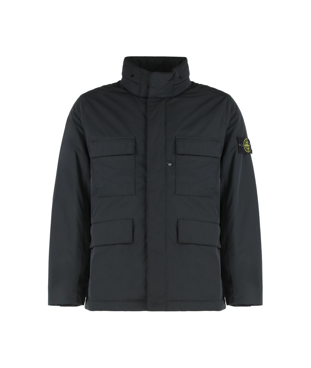 STONE ISLAND Синяя полиэстеровая куртка, фото 1