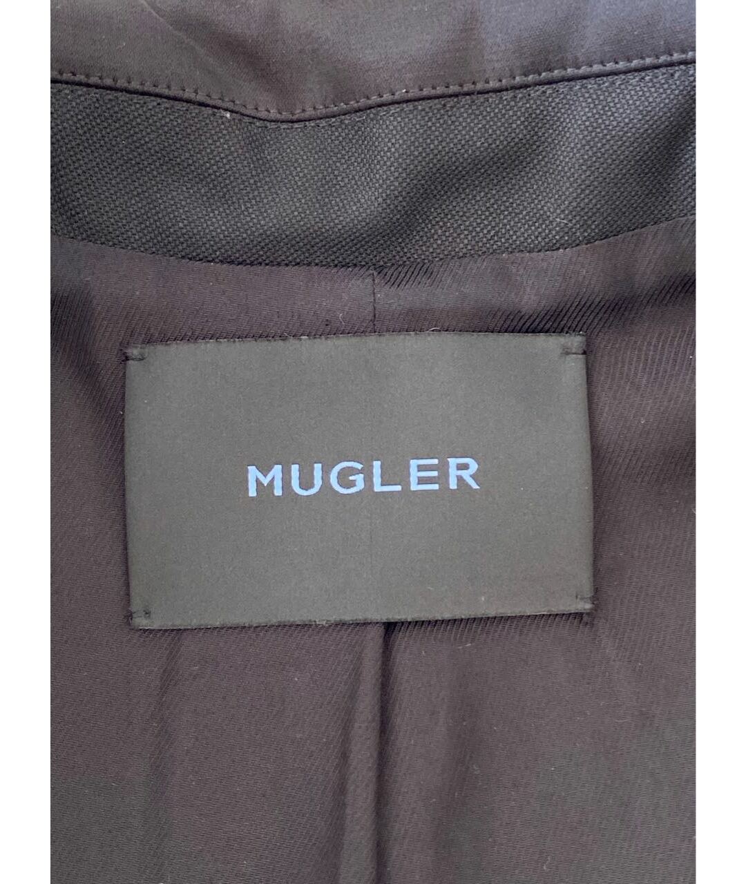MUGLER Черный шерстяной жакет/пиджак, фото 7