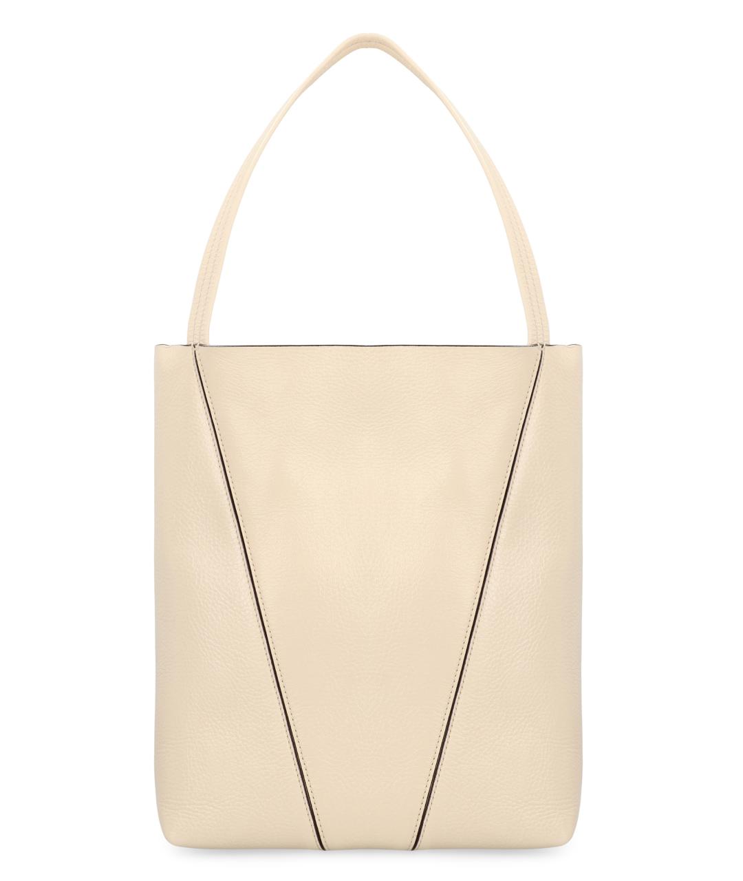 CHLOE Бежевая кожаная сумка тоут, фото 3