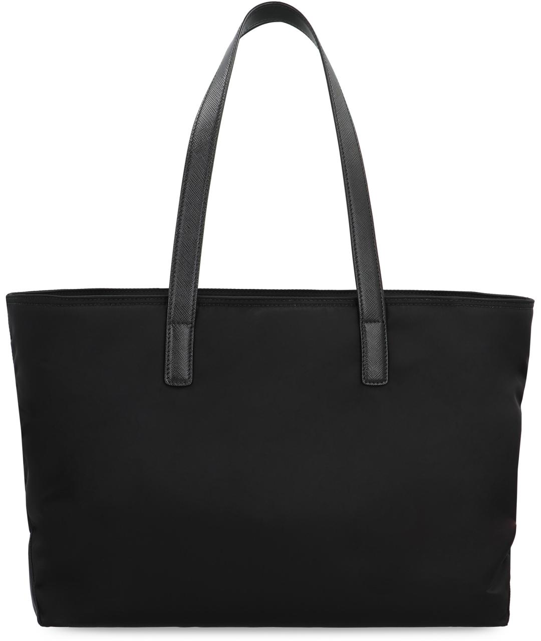 PRADA Черная синтетическая сумка тоут, фото 4