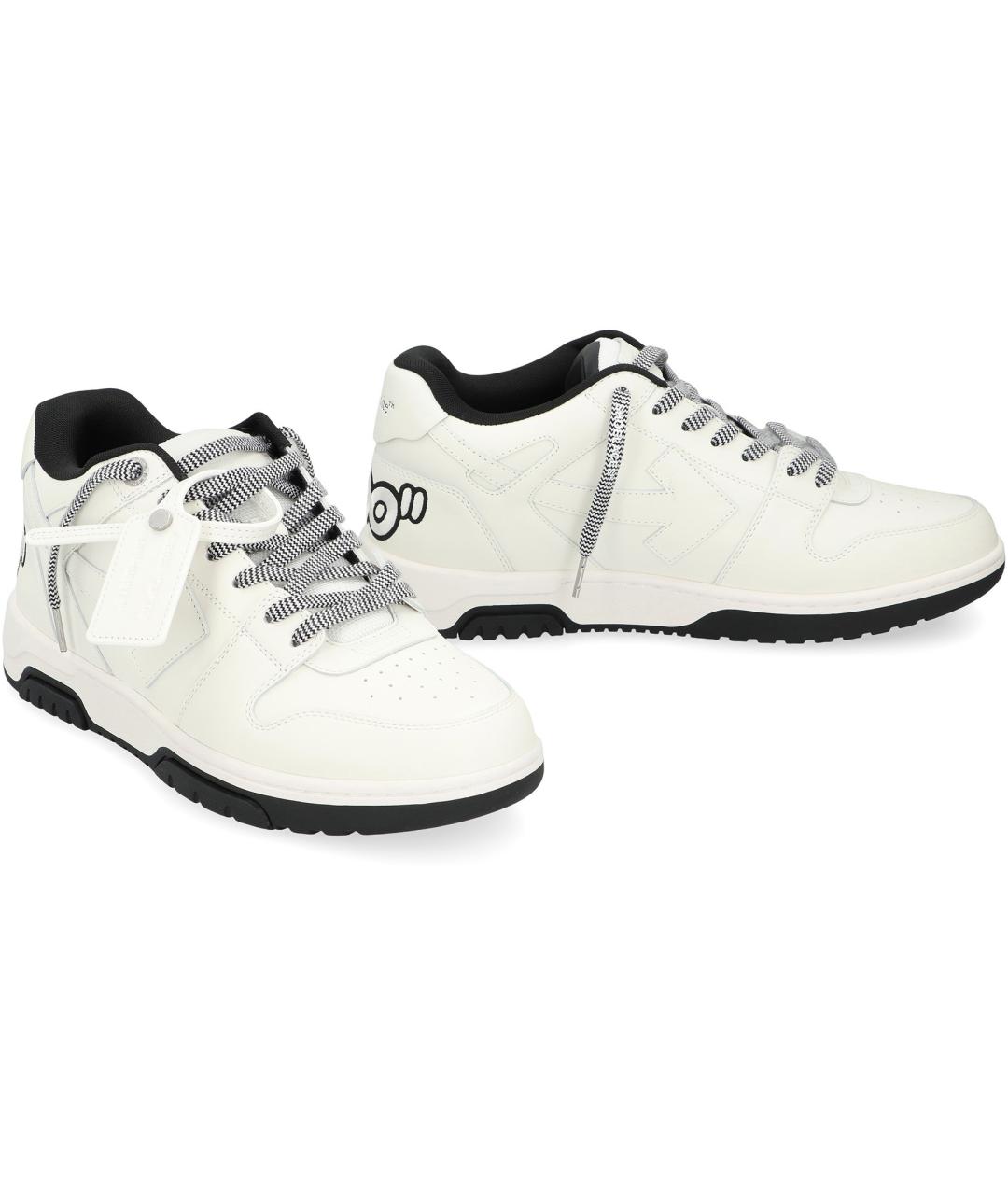 OFF-WHITE Белые низкие кроссовки / кеды, фото 3