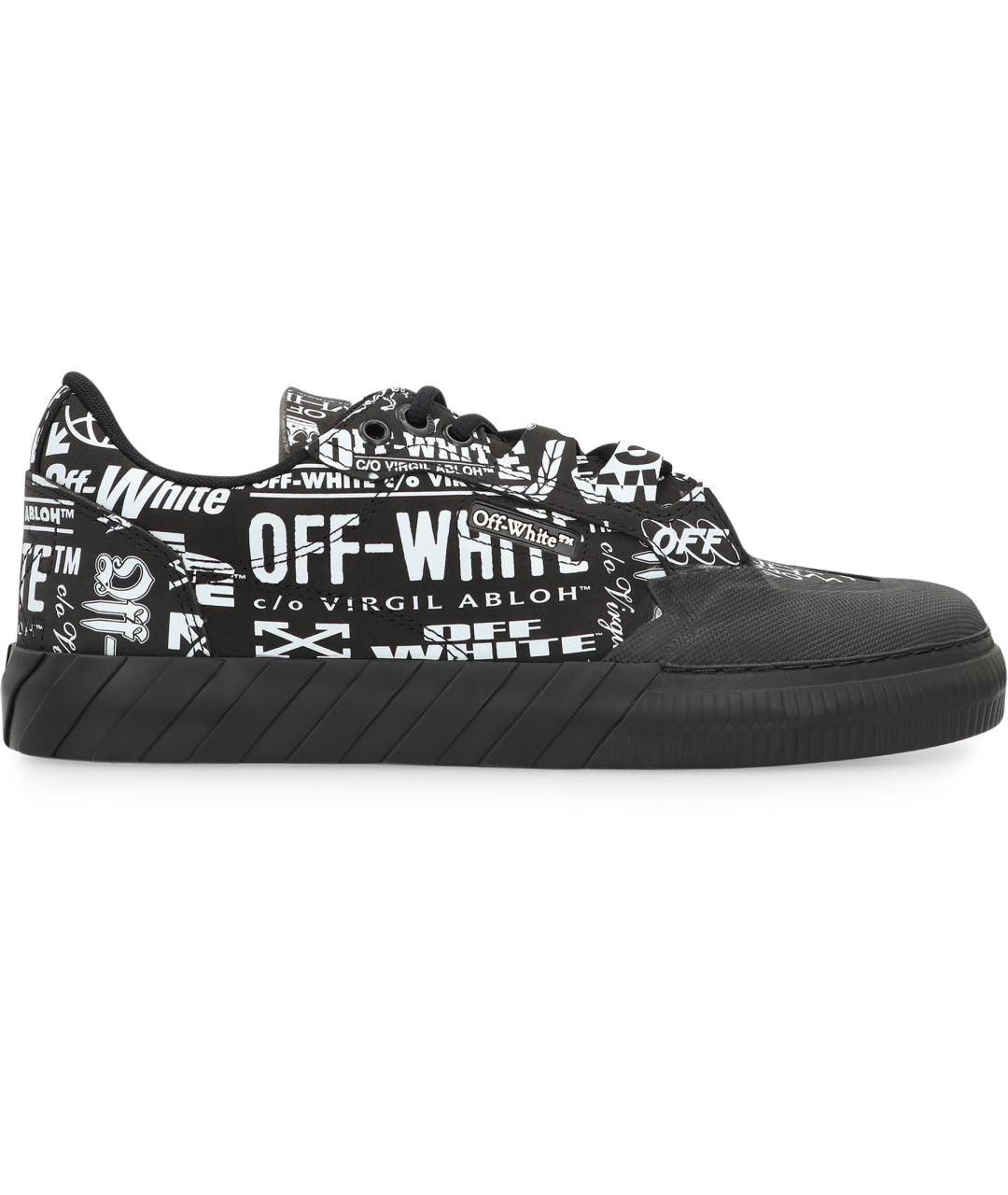 OFF-WHITE Черные низкие кроссовки / кеды, фото 2