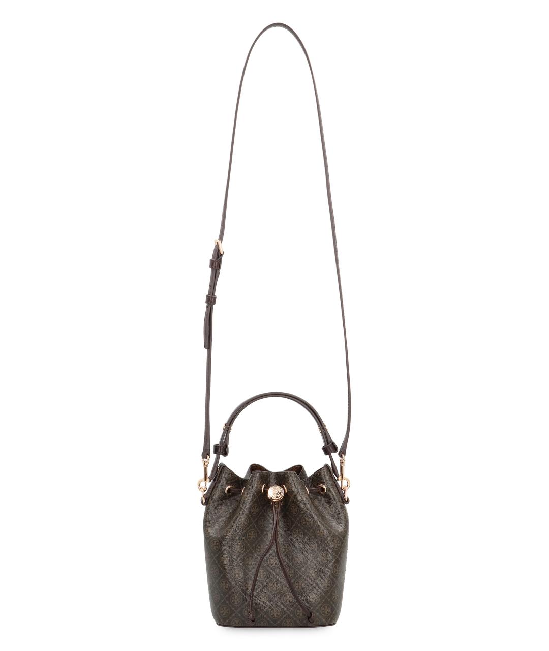 TORY BURCH Коричневая сумка с короткими ручками, фото 5