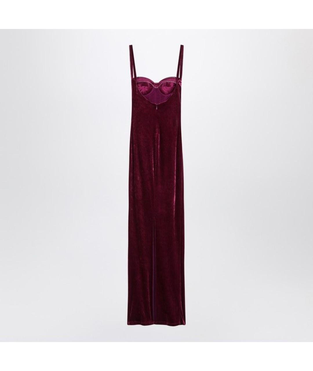 BALENCIAGA Бордовое коктейльное платье, фото 2