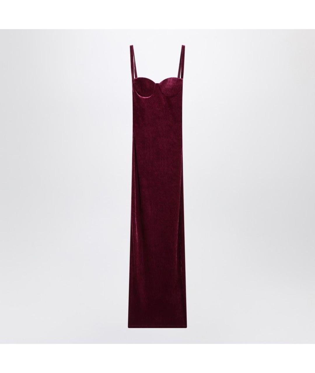 BALENCIAGA Бордовое коктейльное платье, фото 3
