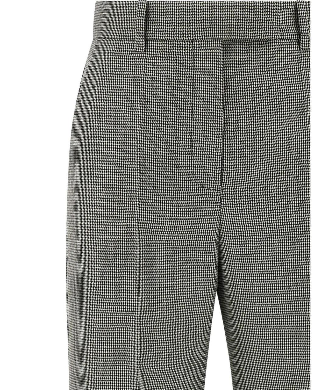 VALENTINO Серые хлопковые прямые брюки, фото 3