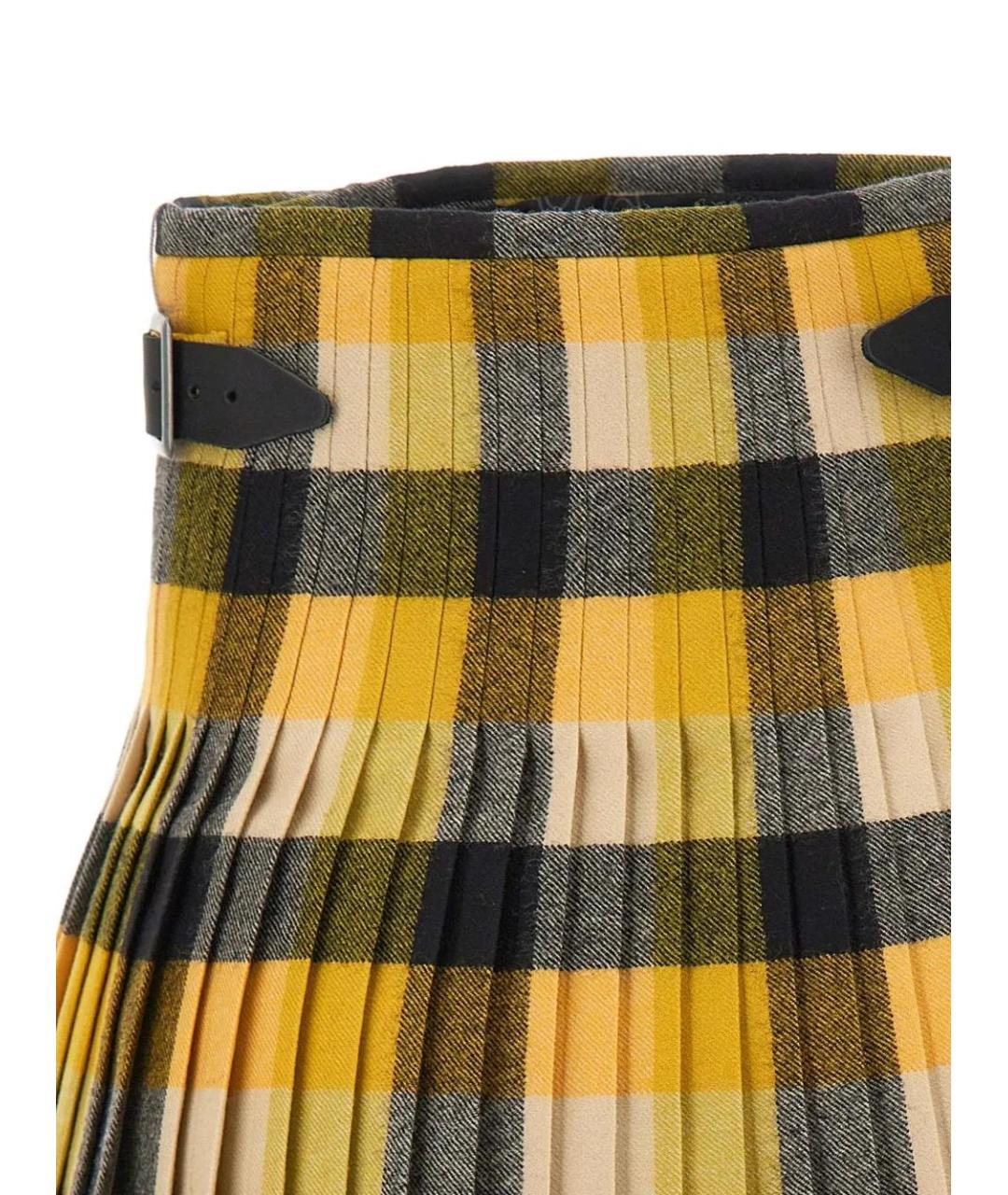 VIVIENNE WESTWOOD Желтая хлопковая юбка мини, фото 3