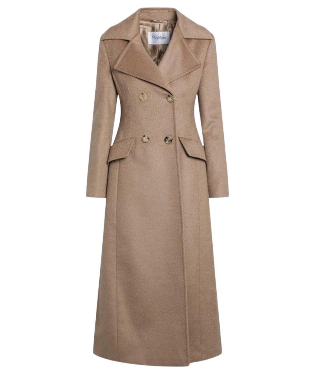 MAX MARA Бежевое шерстяное пальто, фото 1