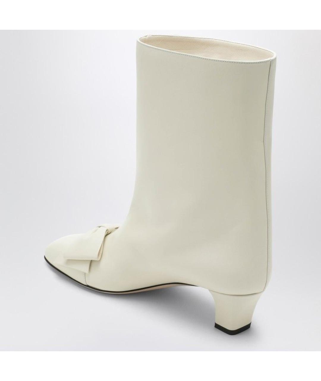 VALENTINO Белые кожаные сапоги, фото 3
