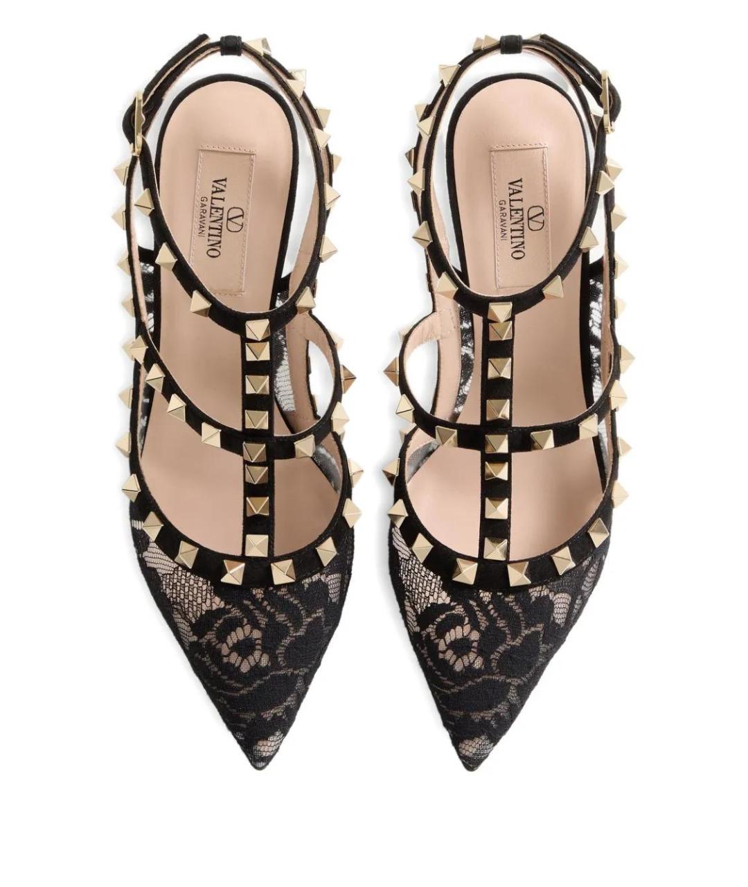 VALENTINO Черные текстильные туфли, фото 5