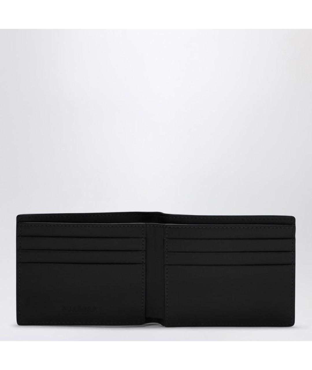 BURBERRY Серый кожаный кошелек, фото 3