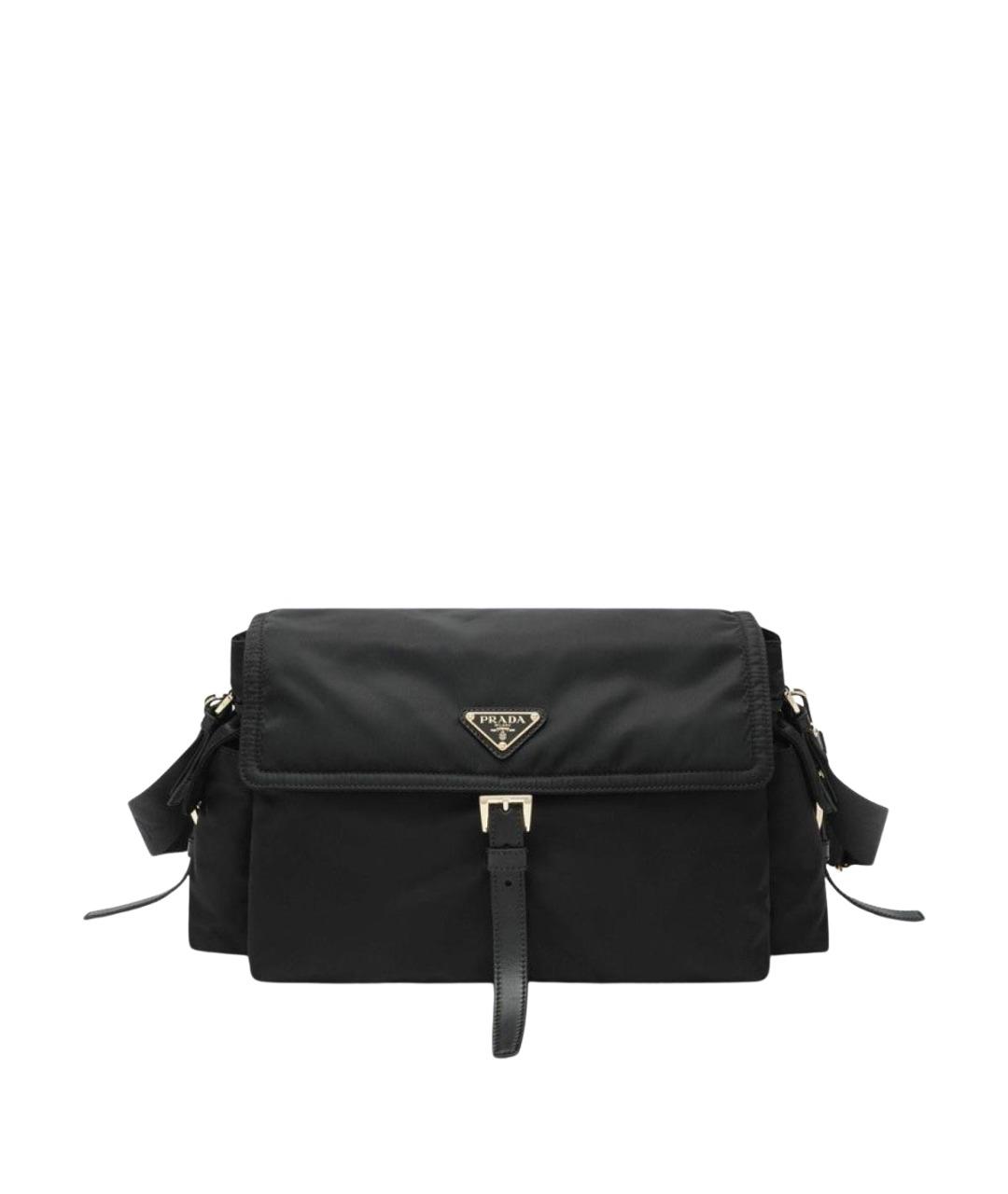 PRADA Черная синтетическая сумка через плечо, фото 1