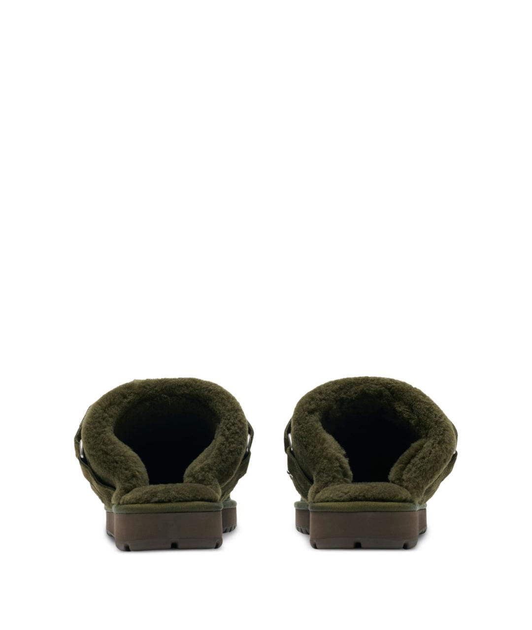 BURBERRY Зеленые текстильные сандалии, фото 3