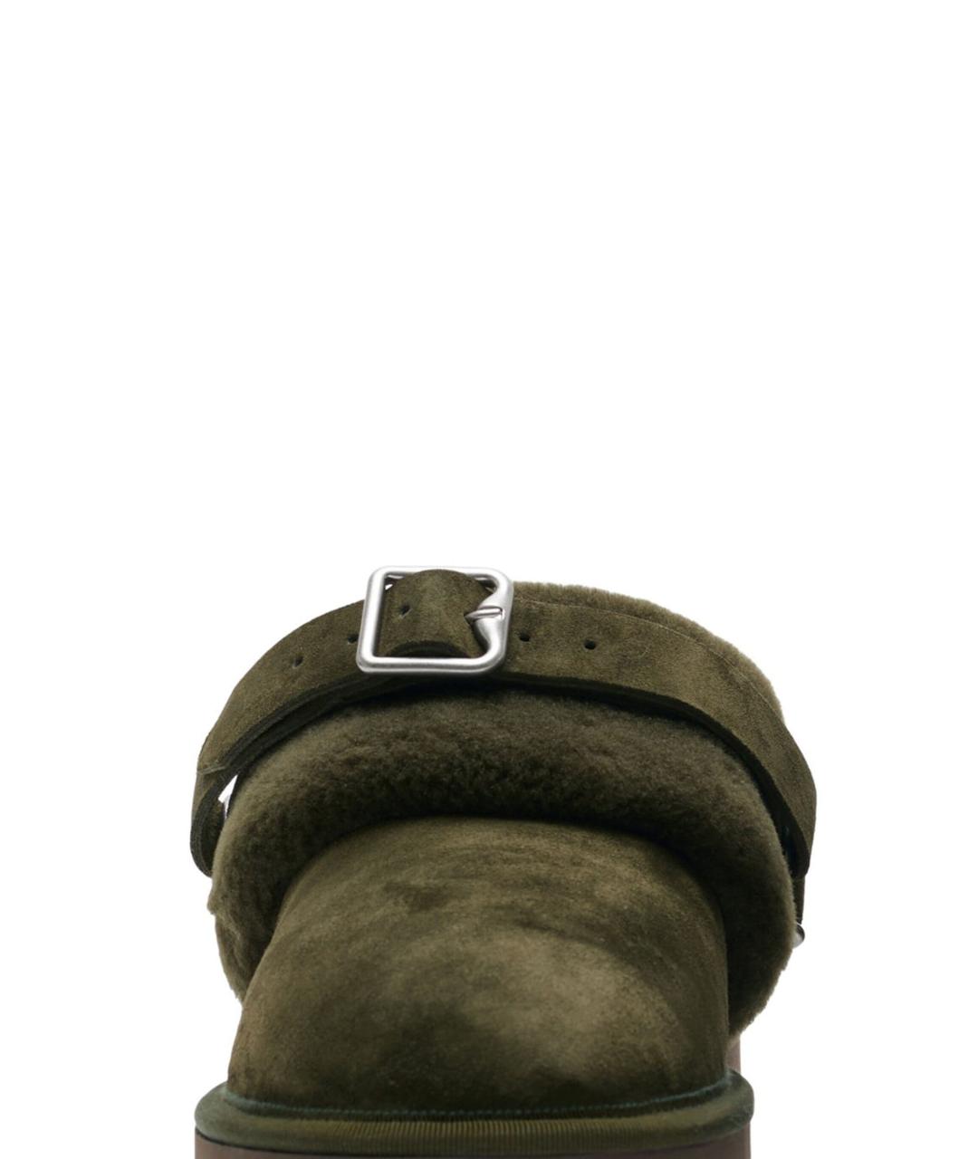 BURBERRY Зеленые текстильные сандалии, фото 2