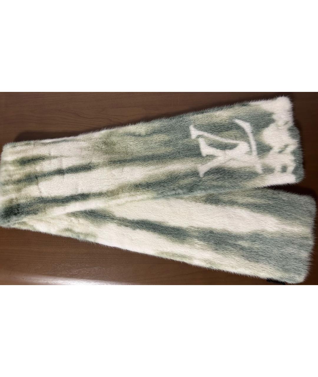 LOUIS VUITTON Зеленый шарф, фото 2