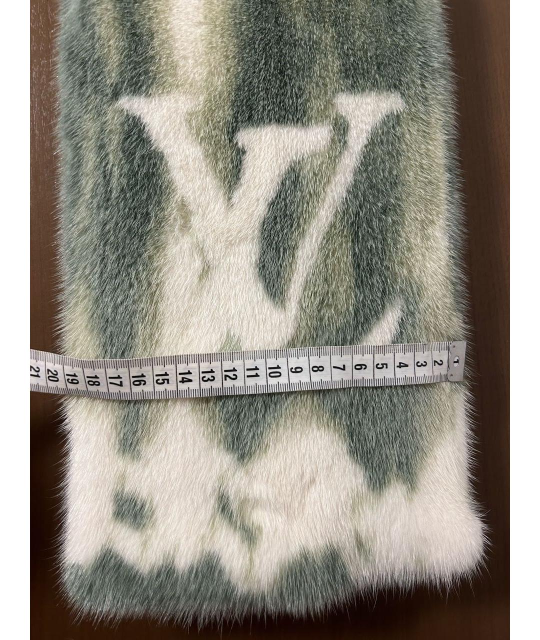 LOUIS VUITTON Зеленый шарф, фото 6