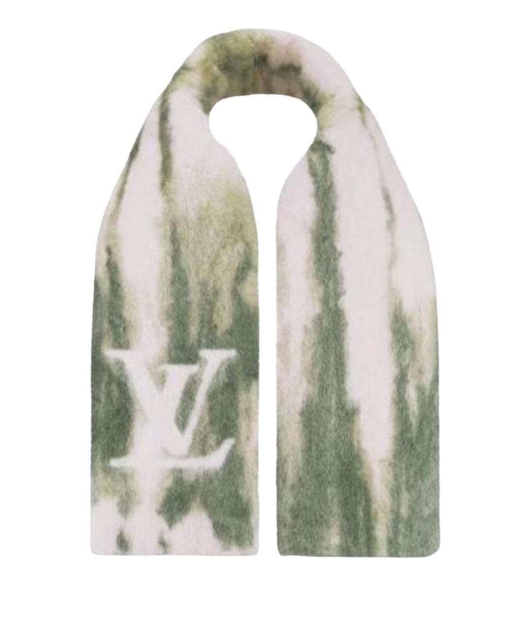LOUIS VUITTON Зеленый шарф, фото 1