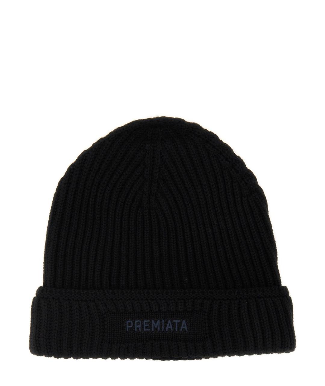 PREMIATA Черная шерстяная шапка, фото 1