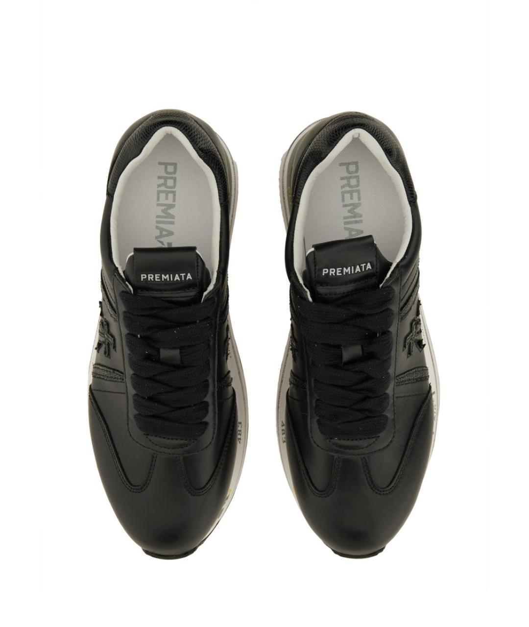 PREMIATA Черные кожаные кроссовки, фото 6