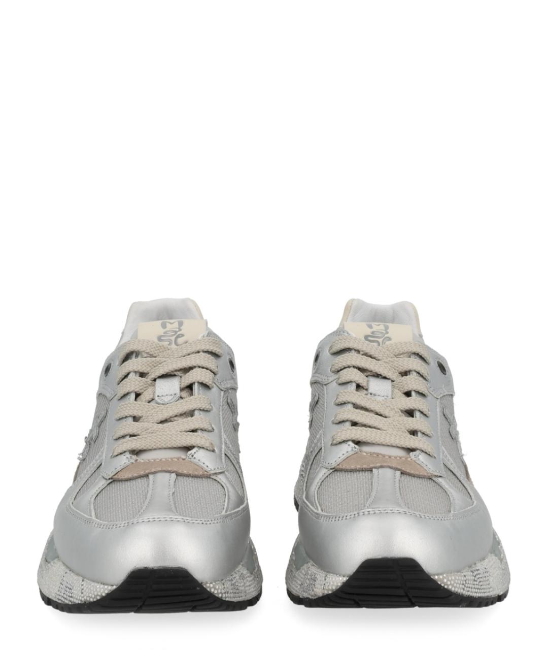 PREMIATA Серебряные синтетические кроссовки, фото 3