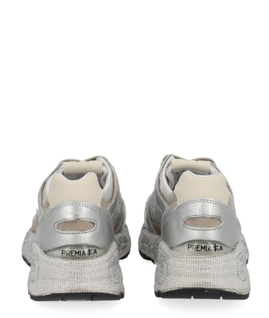 PREMIATA Серебряные синтетические кроссовки, фото 4