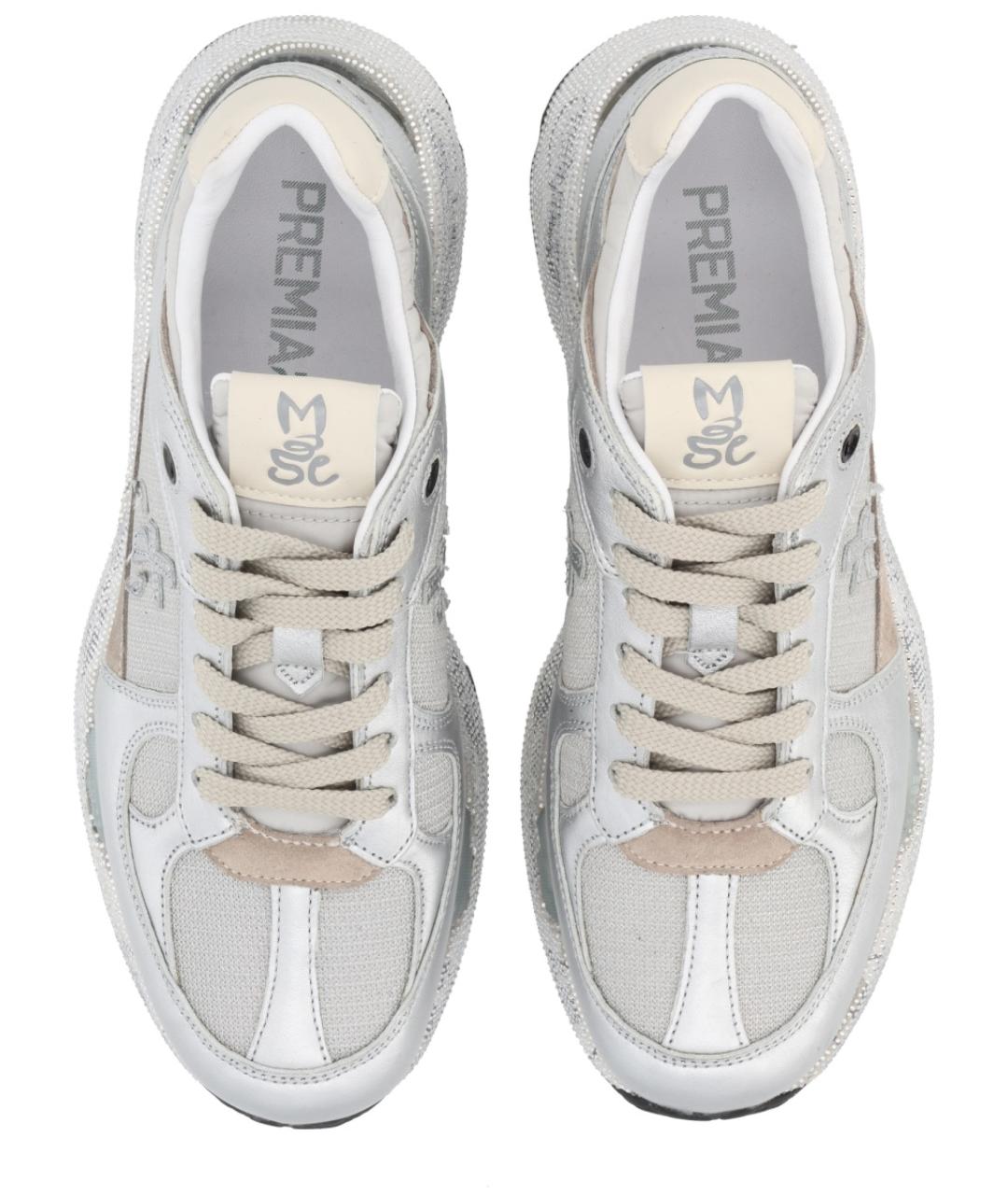 PREMIATA Серебряные синтетические кроссовки, фото 5