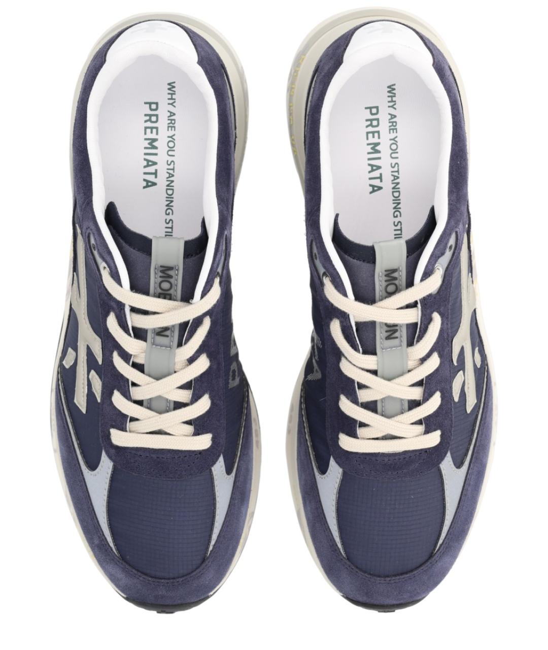 PREMIATA Синие низкие кроссовки / кеды, фото 5
