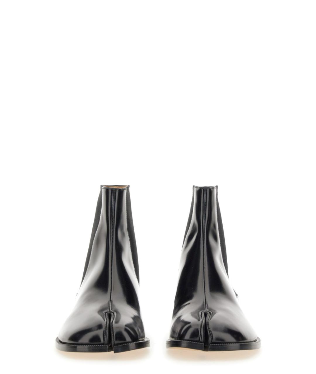 MAISON MARGIELA Черные кожаные высокие ботинки, фото 3