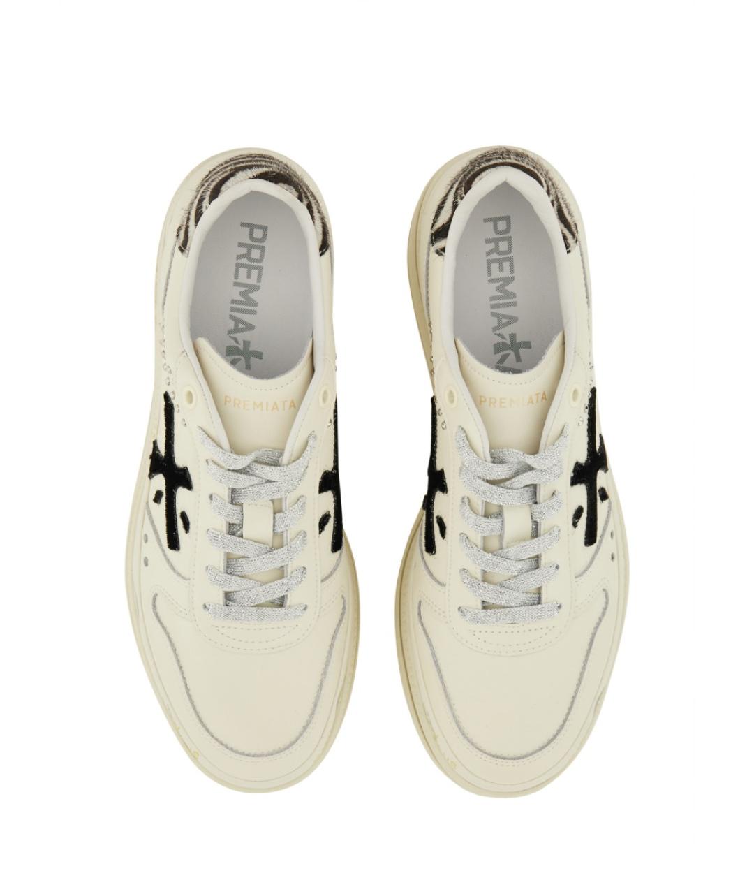 PREMIATA Белые кожаные кроссовки, фото 6